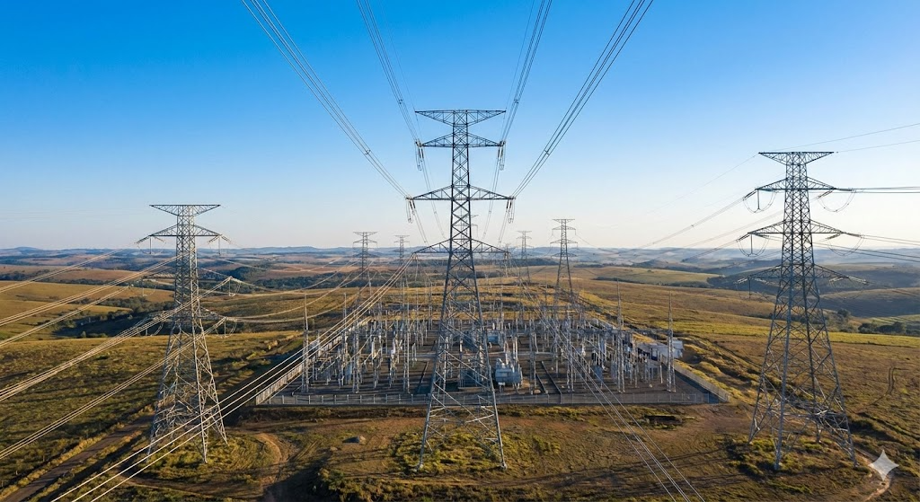 High-voltage power transmission infrastructure